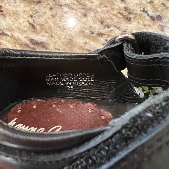 VINTAGE HANNA ANDERSSON MARY JANE CLOGS black Leather!! Fit like toddler 6.5!!! - Picture 5 of 16